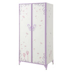 ACME 30540 Priya II Wardrobe, White & Light Purple