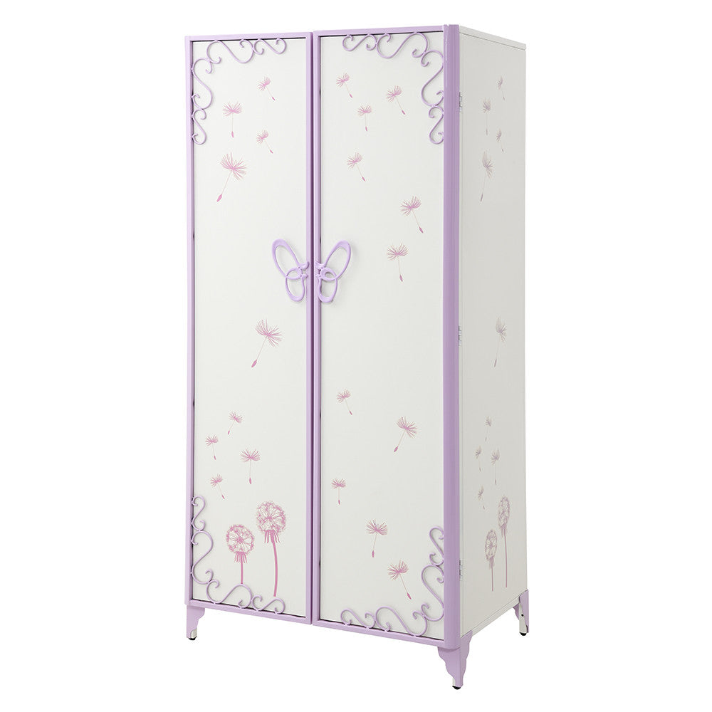 ACME 30540 Priya II Wardrobe, White & Light Purple