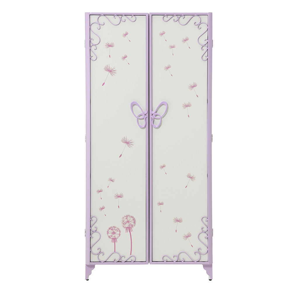ACME 30540 Priya II Wardrobe, White & Light Purple