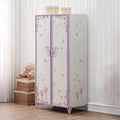ACME 30540 Priya II Wardrobe, White & Light Purple