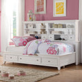 ACME 30595F Lacey Daybed with Storage (Full), White (1Set/3Ctn)
