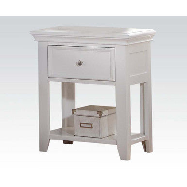 ACME 30598 Lacey Nightstand, White