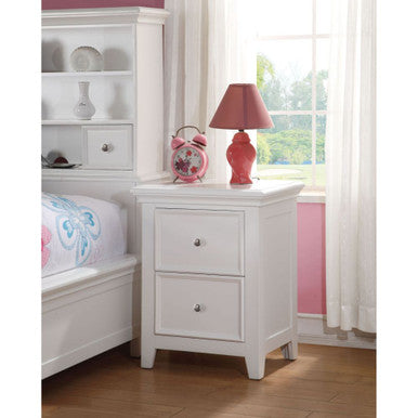 ACME 30599 Lacey Nightstand, White