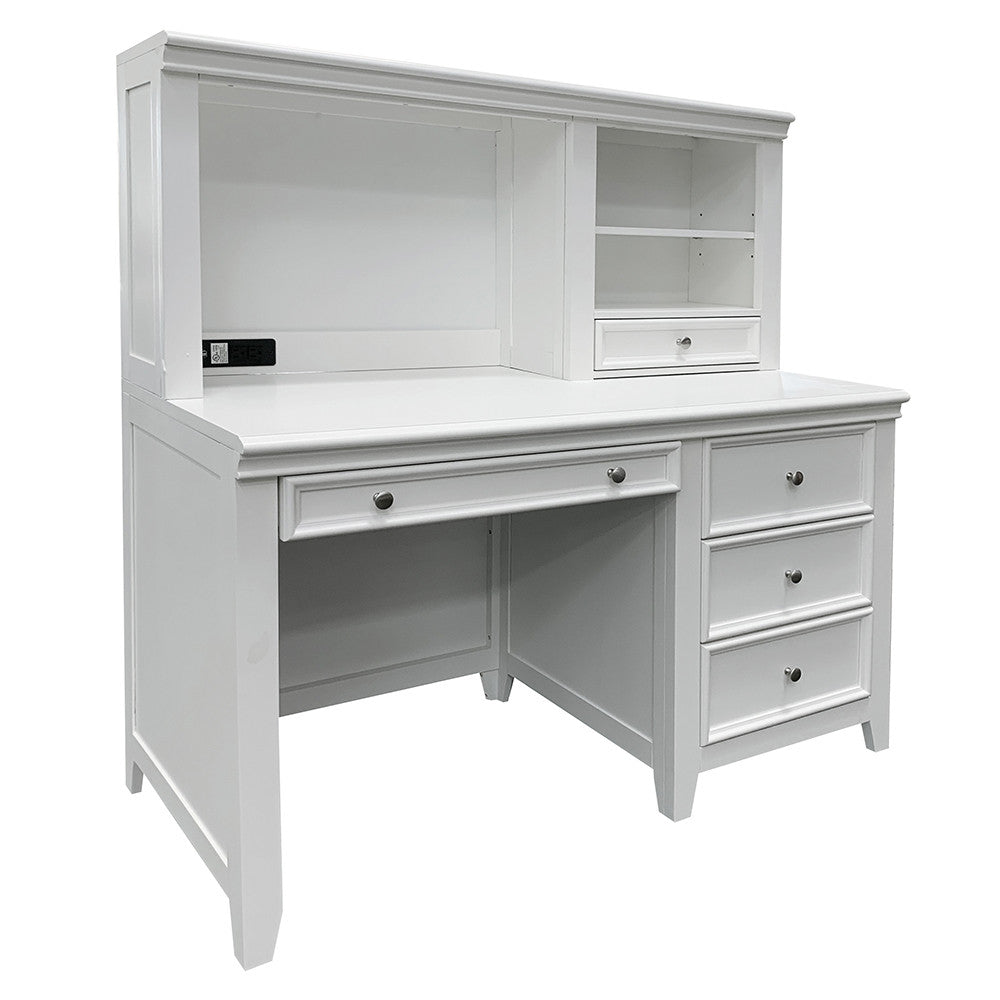 ACME 30606 Lacey Computer Hutch, White