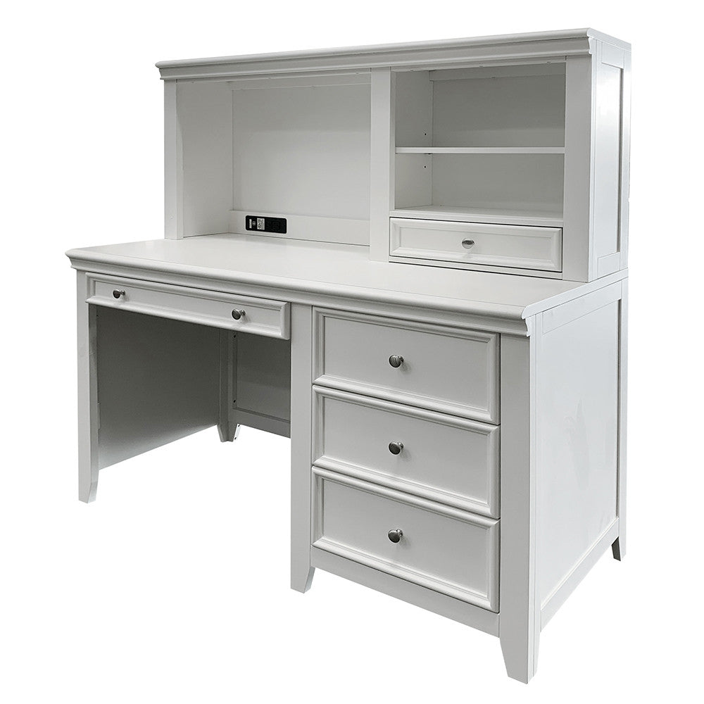 ACME 30606 Lacey Computer Hutch, White