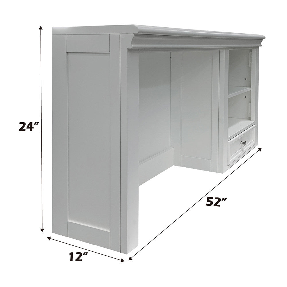 ACME 30606 Lacey Computer Hutch, White