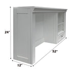 ACME 30606 Lacey Computer Hutch, White