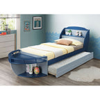 ACME 30620T Neptune II Twin Bed, Gray & Navy (1Set/3Ctn)