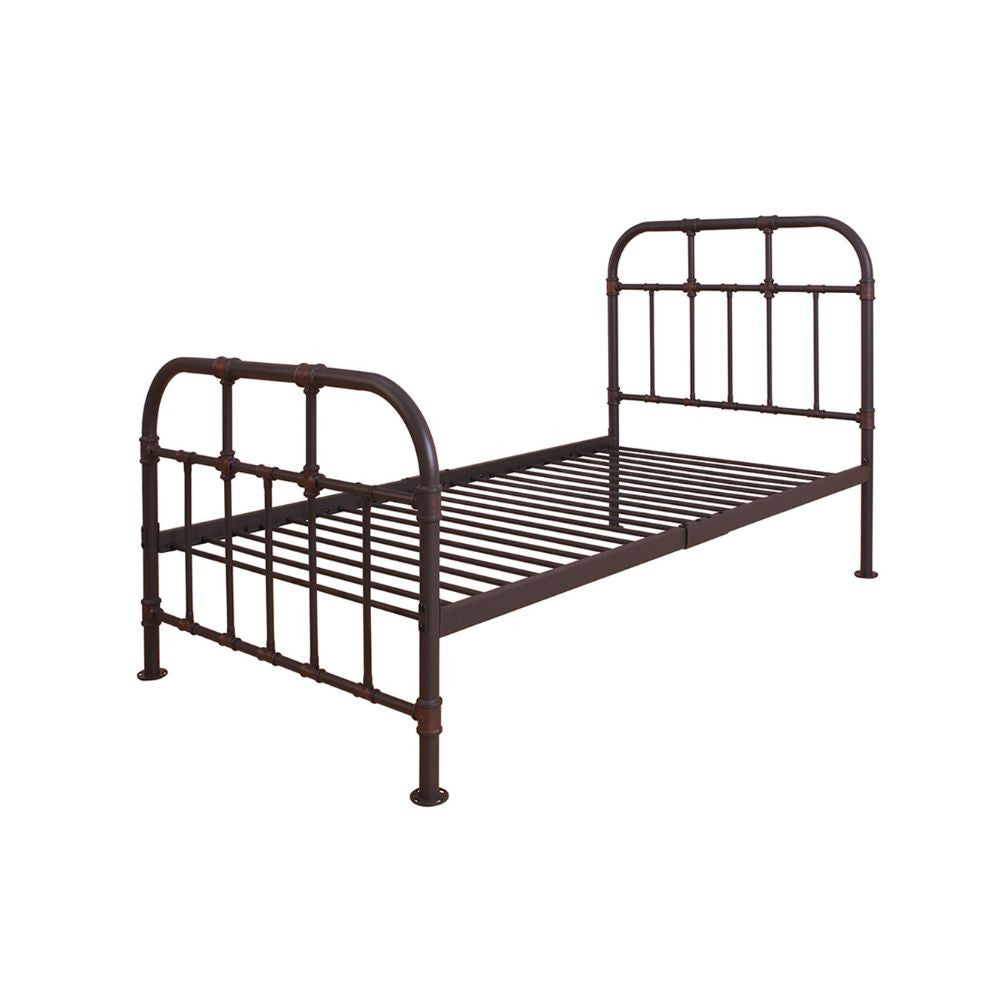 ACME 30730T Nicipolis Twin Bed, Sandy Gray