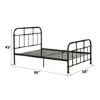 ACME 30735F Nicipolis Full Bed, Sandy Gray