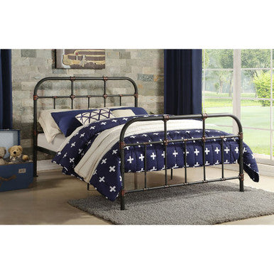 ACME 30735F Nicipolis Full Bed, Sandy Gray