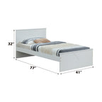 ACME 30770T Ragna Twin Bed, White (1Set/2Ctn)