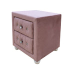 ACME 30823 Reggie Nightstand, Pink Fabric