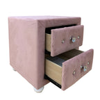ACME 30823 Reggie Nightstand, Pink Fabric