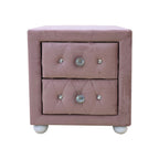 ACME 30823 Reggie Nightstand, Pink Fabric