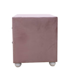 ACME 30823 Reggie Nightstand, Pink Fabric