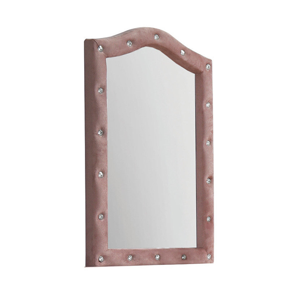 ACME 30824 Reggie Mirror, Pink Fabric