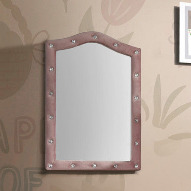 ACME 30824 Reggie Mirror, Pink Fabric