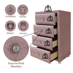ACME 30826 Reggie Chest, Pink Fabric