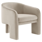 Modway EEI-7102 Greer Performance Velvet Upholstered Accent Armchair
