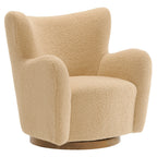Modway EEI-7105 Montrose Wingback Sherpa Swivel Accent Chair
