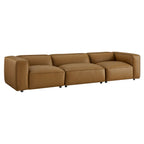 Modway EEI-7132 Auren 3-Piece Upholstered Vegan Leather Modular Sofa