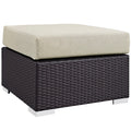 Modway EEI-1911 Convene Outdoor Patio Fabric Square Ottoman