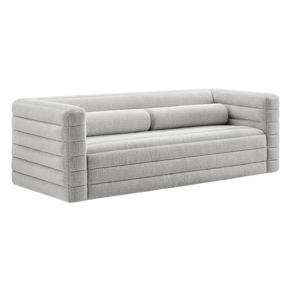 Modway EEI-7136 Relle Channel Tufted Boucle Upholstered Sofa