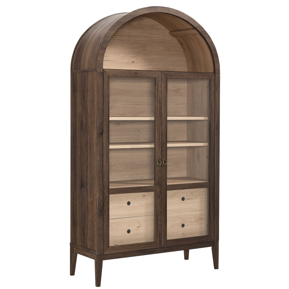 Modway EEI-7168 Nolan 74" Tall Wide Arched Storage Display Cabinet