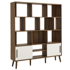 Modway EEI-7194 Transmit 59" Bookcase with Sliding Doors