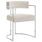 Modway EEI-7228 Huron Curved Back Fabric and Metal Dining Accent Chair
