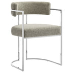 Modway EEI-7228 Huron Curved Back Fabric and Metal Dining Accent Chair