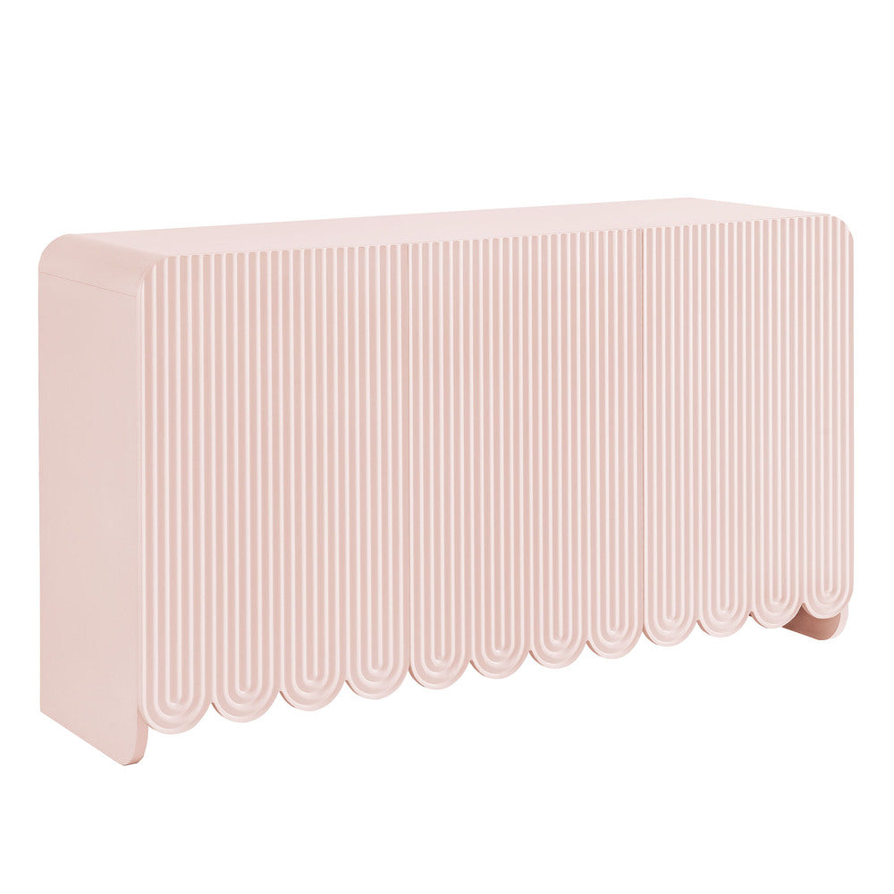 Modway EEI-7241 Dahlia Fluted and Scalloped Sideboard Storage Cabinet
