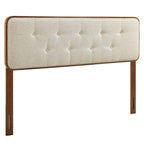 Modway MOD-6235 Collins Tufted Fabric and Wood King Headboard