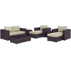 Modway EEI-2159 Convene 8 Piece Outdoor Patio Sofa Set