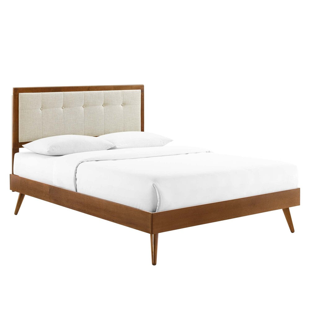 Modway MOD-6638 Willow Wood King Platform Bed With Splayed Legs
