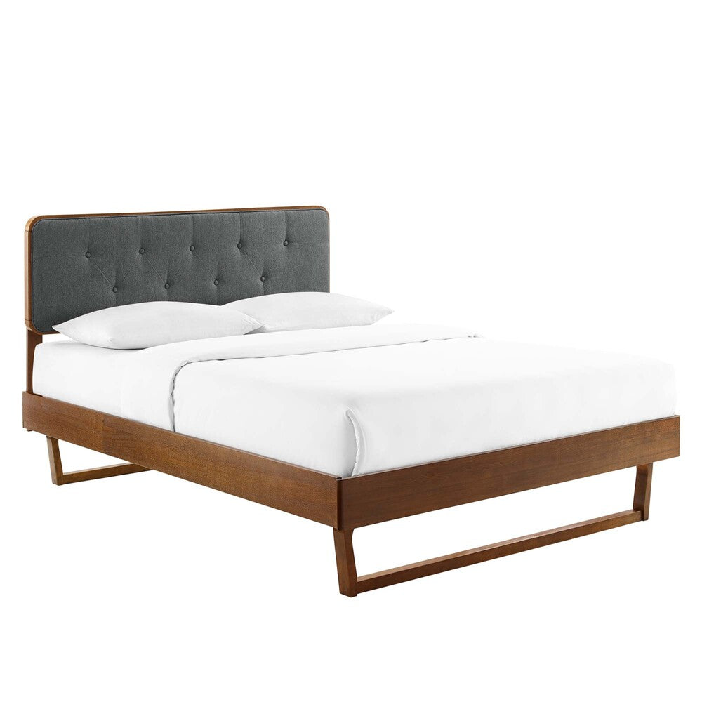 Modway MOD-6644 Bridgette Wood King Platform Bed With Angular Frame