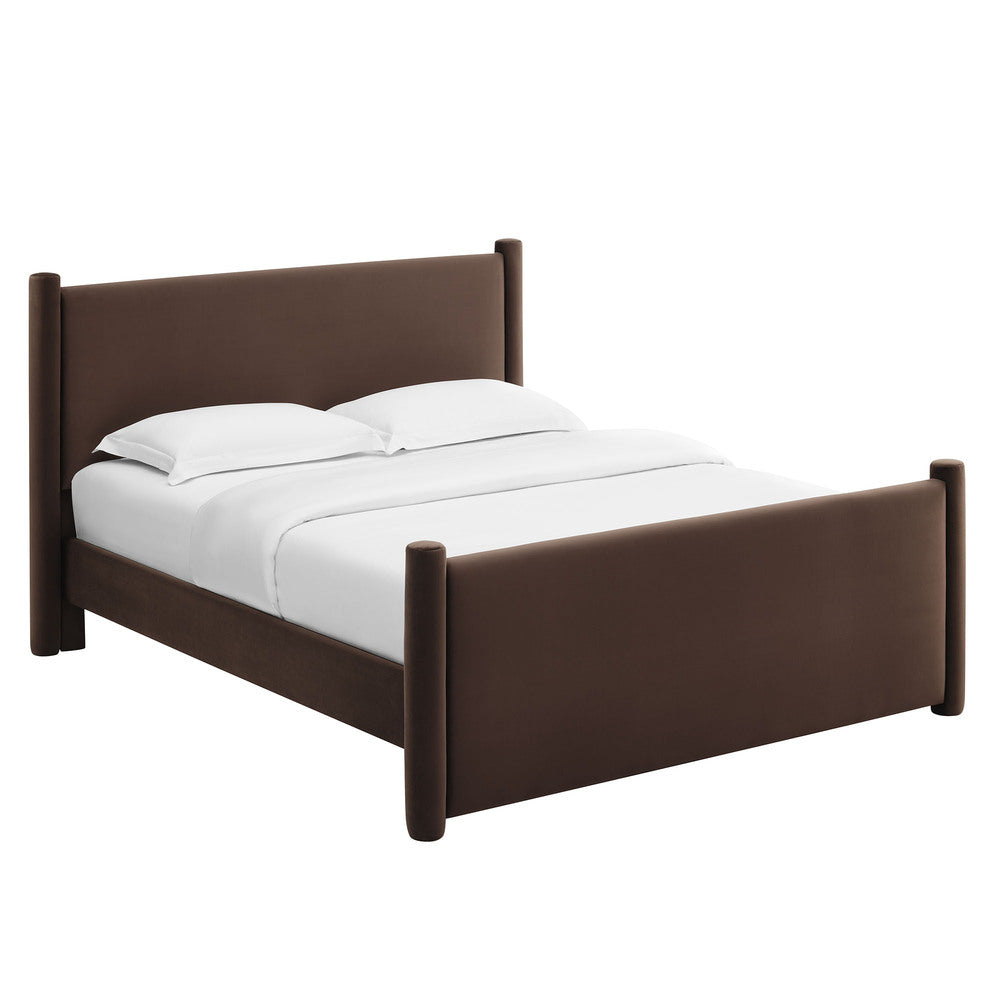 Modway MOD-7174 Rael Performance Velvet Full Platform Bed