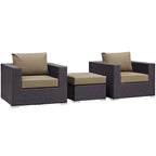Modway EEI-2174 Convene 3 Piece Outdoor Patio Sofa Set