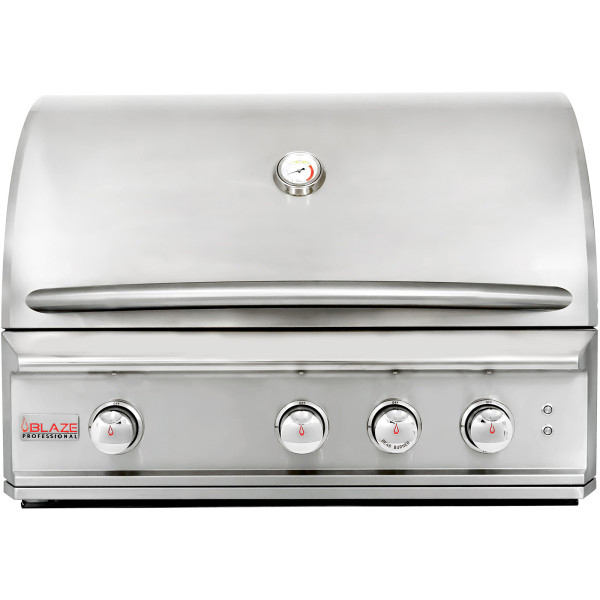 Blaze Professional LUX 34-Inch 3 Burner Built-In Gas Grill With Rear Infrared Burner-In Natural Gas - BLZ-3PRO-NG