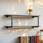 ACME 35888 Brantley Wall Rack, Antique Oak & Sandy Gray Finish