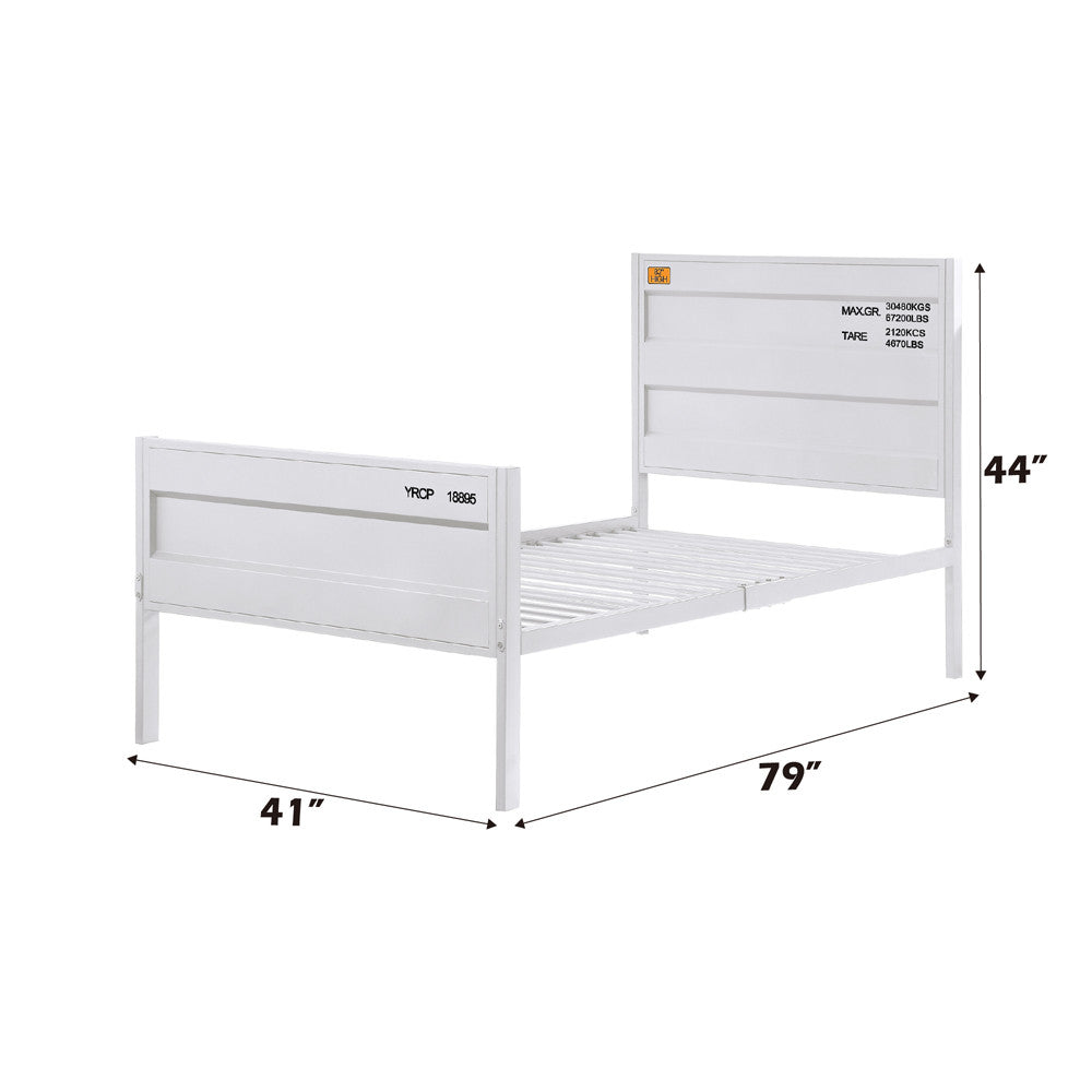 ACME 35900T Cargo Twin Bed, White