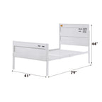 ACME 35900T Cargo Twin Bed, White