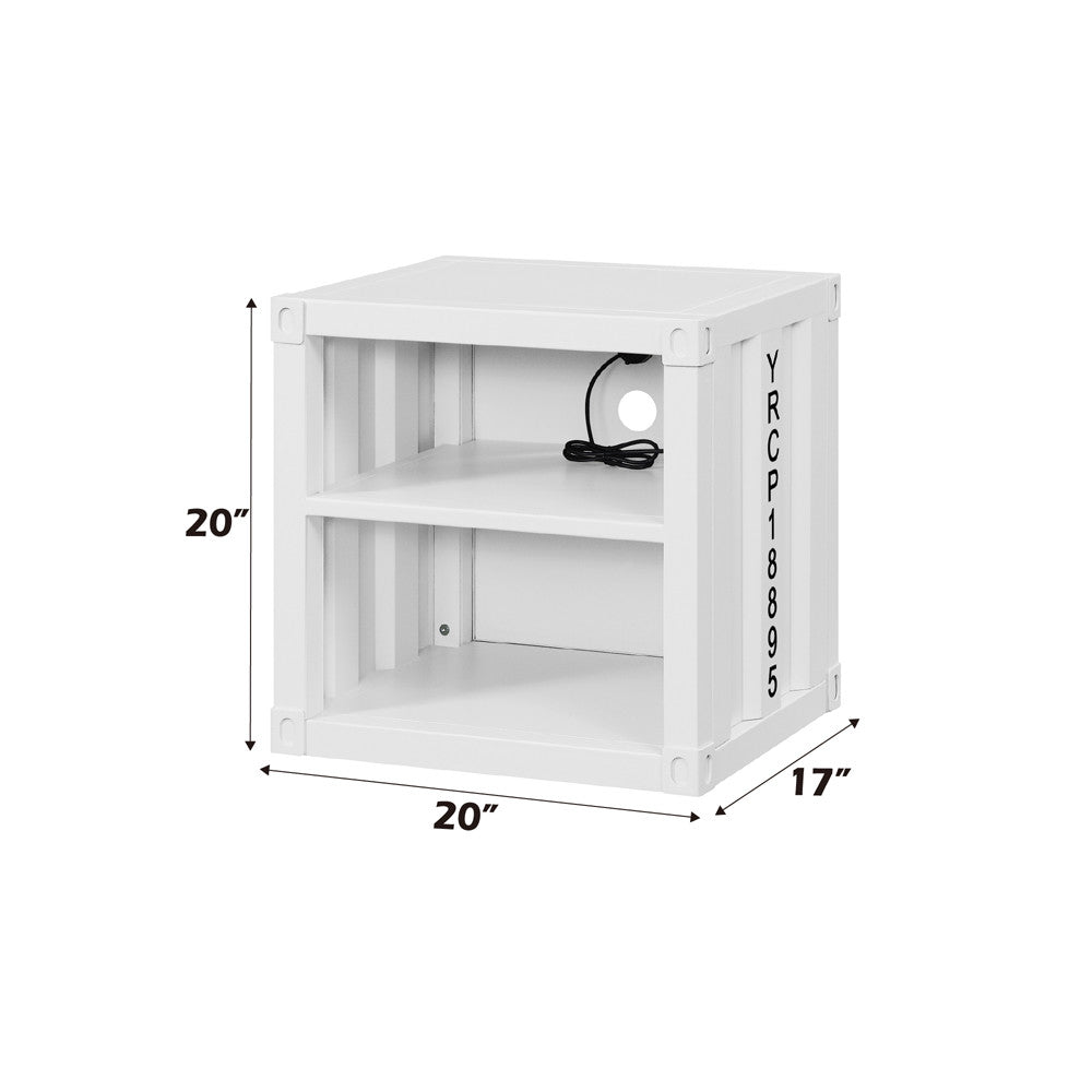 ACME 35907 Cargo Nightstand, White