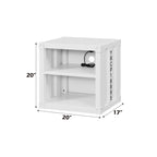 ACME 35907 Cargo Nightstand, White
