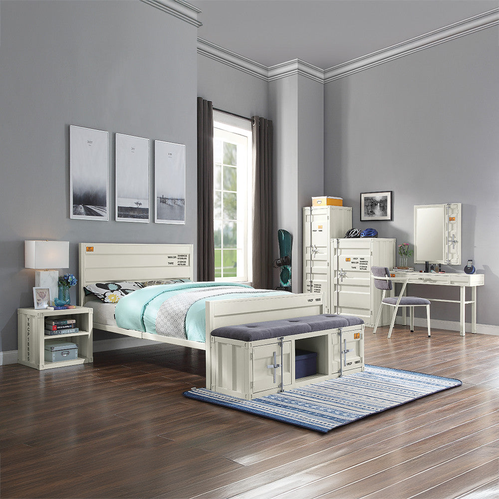 ACME 35907 Cargo Nightstand, White