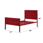 ACME 35950T Cargo Twin Bed, Red