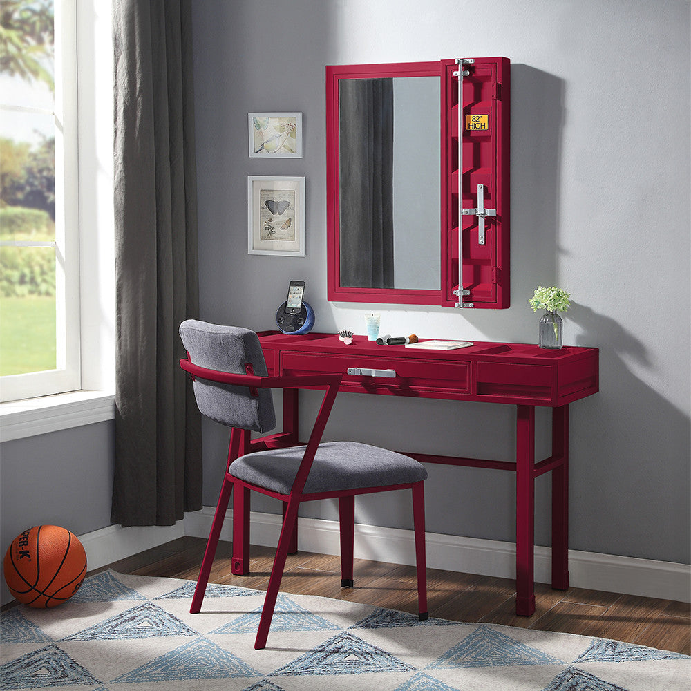 ACME 35953 Cargo Vanity Desk, Red