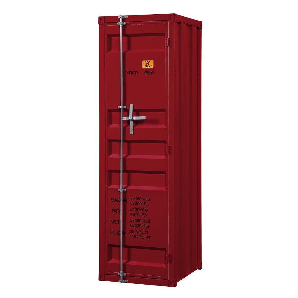 ACME 35955 Cargo Single Door Wardrobe, Red