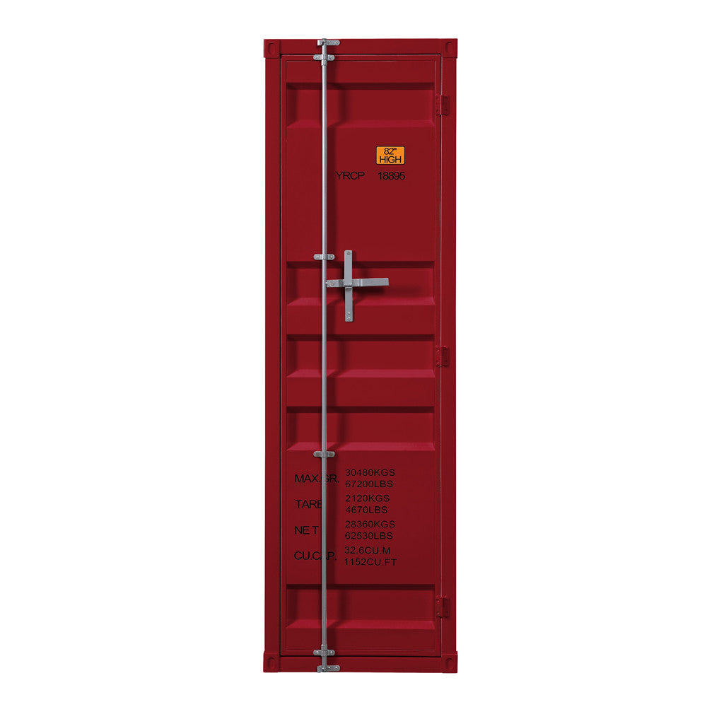 ACME 35955 Cargo Single Door Wardrobe, Red